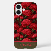 Artistic Christmas Gift Carnation Flower Name Case-Mate iPhone Case (Achterkant)