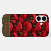 Artistic Christmas Gift Carnation Flower Name Case-Mate iPhone Case (Achterkant (horizontaal))