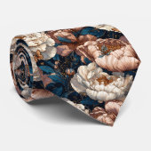 Artistic Christmas Gift For Husband Peonies Floral Stropdas (Opgerold)