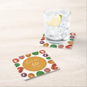 Artistic Colorful Fall Paper Plate Kartonnen Onderzetters (Insitu)