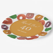Artistic Colorful Fall Paper Plate Papieren Bordje (Gekanteld)