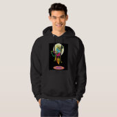 Artistic colourful Lord Shri Krishna with flute! Hoodie (Voorkant volledig)