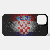 Artistic Croatian Flag iPhone 17 Case | Croatia He iPhone Hoesje (Achterkant horizontaal)