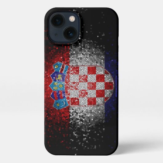 Artistic Croatian Flag iPhone 17 Case | Croatia He iPhone Hoesje (Achterkant)