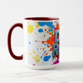 Artistic Dad Rocks Color Burst Mug Mok (Links)