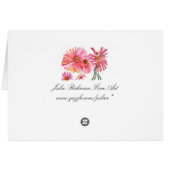 Artistic Daisy Card (Achterkant Horizontaal)