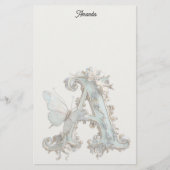 Artistic Decorated Letter A Briefpapier (Voorkant)