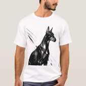 Artistic Doberman Pinscher & Watercolor German She T-shirt (Voorkant)