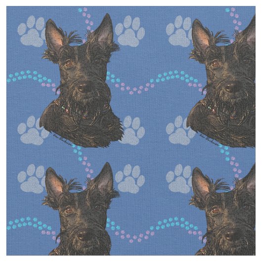 Artistic Dogs - Scottish Terrier v1 Stof (Close Up)