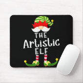 Artistic Elf Group Christmas Funny Pajama Party  Muismat (Met muis)