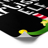 Artistic Elf Group Christmas Funny Pajama Party Poster (Hoek)