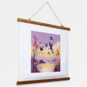 "Artistic Escapes: Handgemaakte wanddecoratie" "El Hangend Wandkleed (Gebogen)