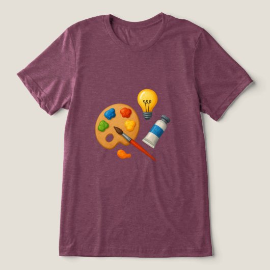 Artistic Essence – Creative Life Inspiration Desig Tri-Blend Shirt (Design voorkant)