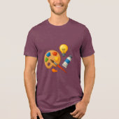 Artistic Essence – Creative Life Inspiration Desig Tri-Blend Shirt (Voorkant)