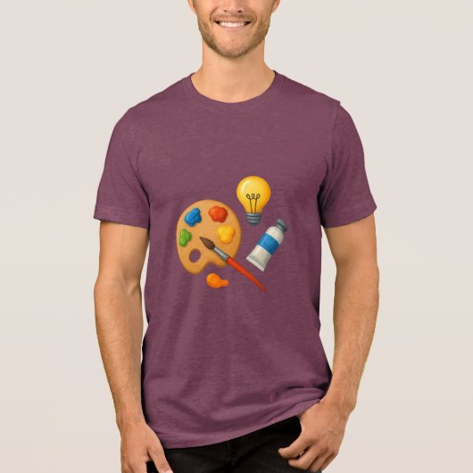 Artistic Essence – Creative Life Inspiration Desig Tri-Blend Shirt (Voorkant)