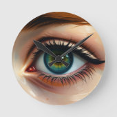 Artistic Eye Wall Clock – Surreal Vision Art Ronde Klok (Voorkant)