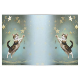 Artistic Fabric Designs Cat Stof