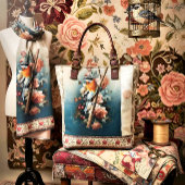 Artistic Fabric Panel Birds Stof