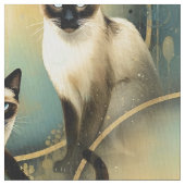 Artistic Fabric Panel Cats Stof (Close Up)