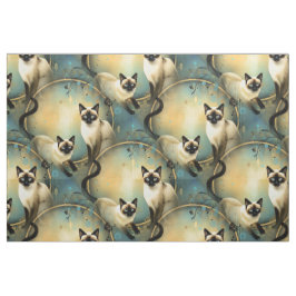 Artistic Fabric Panel Cats Stof