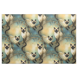 Artistic Fabric Panel Cats Stof