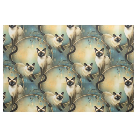 Artistic Fabric Panel Cats Stof (Fat Quarter)