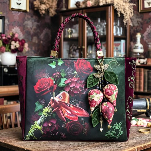 Artistic Fabric Panel Woodland Moth Stof
