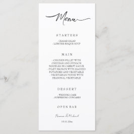 Artistic Fairy Floral Garden Waterverf Menu