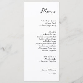 Artistic Fairy Floral Garden Waterverf Menu