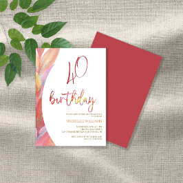 Artistic Feathers Floral Waterverf Art Kaart