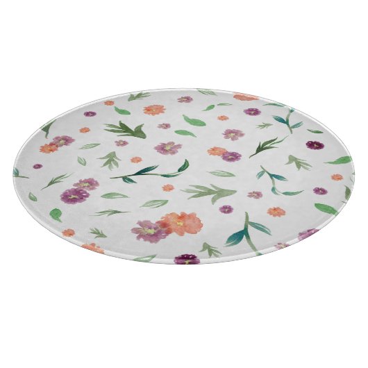Artistic Floral Chopping Board – cadeau voor Natuu Snijplank (Hoek)