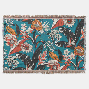 Artistic Floral Deco: naadloos patroon Deken