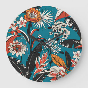 Artistic Floral Deco: naadloos patroon Grote Klok