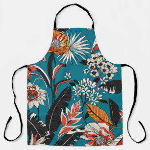 Artistic Floral Deco: naadloos patroon Schort