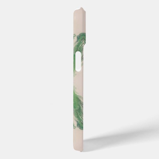 Artistic Fluid Abstract in Aqua & Green Case-Mate iPhone Case (Achterkant / Rechts)