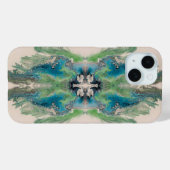 Artistic Fluid Abstract in Aqua & Green Case-Mate iPhone Case (Achterkant (horizontaal))