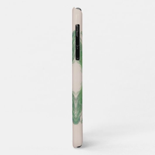 Artistic Fluid Abstract in Aqua & Green Case-Mate iPhone Case (Achterkant/links)
