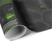 Artistic Fusion: Computer met 4 kernen Cadeaupapier (Rol Hoek)