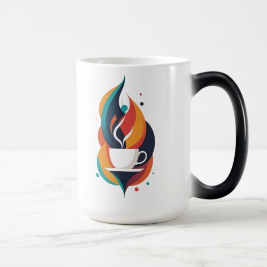 Artistic Geometric Coffee Mok (Rechts)