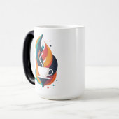 Artistic Geometric Coffee Mok (Voorkant links)