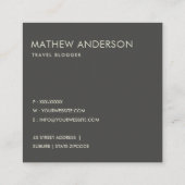 ARTISTIC GOLD FAUX SKETCH STRIPED LINE PATTERN VIERKANTE VISITEKAARTJE (Achterkant)