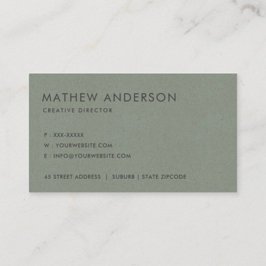 ARTISTIC GOLD FAUX SKETCH STRIPED LINE PATTERN VISITEKAARTJE (Achterkant)