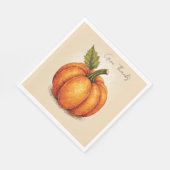Artistic Grain Thanksgiving Pumpkin Servet (Hoek)