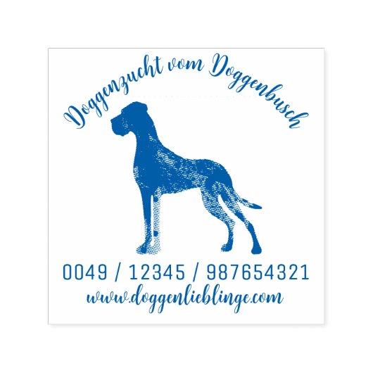Artistic Great Dane Kennel Stempels (Design)