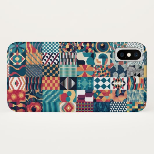 Artistic Grid Collage iPhone / iPad case (Achterkant (horizontaal))