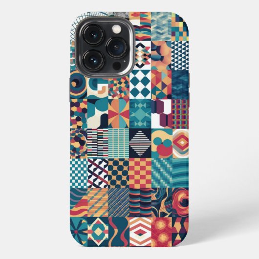 Artistic Grid Collage iPhone / iPad case Hoesje (Achterkant)