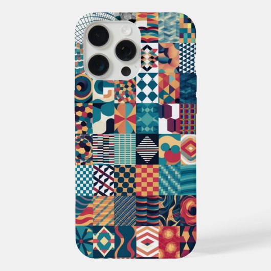 Artistic Grid Collage iPhone / iPad case Hoesje (Achterkant)