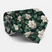 Artistic Groomsman Gift Gardenias Stropdas (Opgerold)