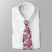Artistic Groomsmen Peonies Flower Stropdas (Gebonden)