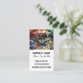 Artistic Grunge Damask Visitekaartje (Staand voorkant)